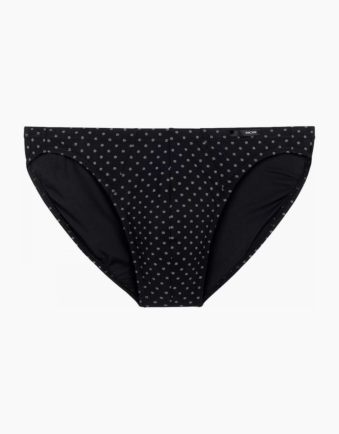 Hom Men's Max Microfiber Comfort Micro Brief, Black Print - Size: 33/32/32