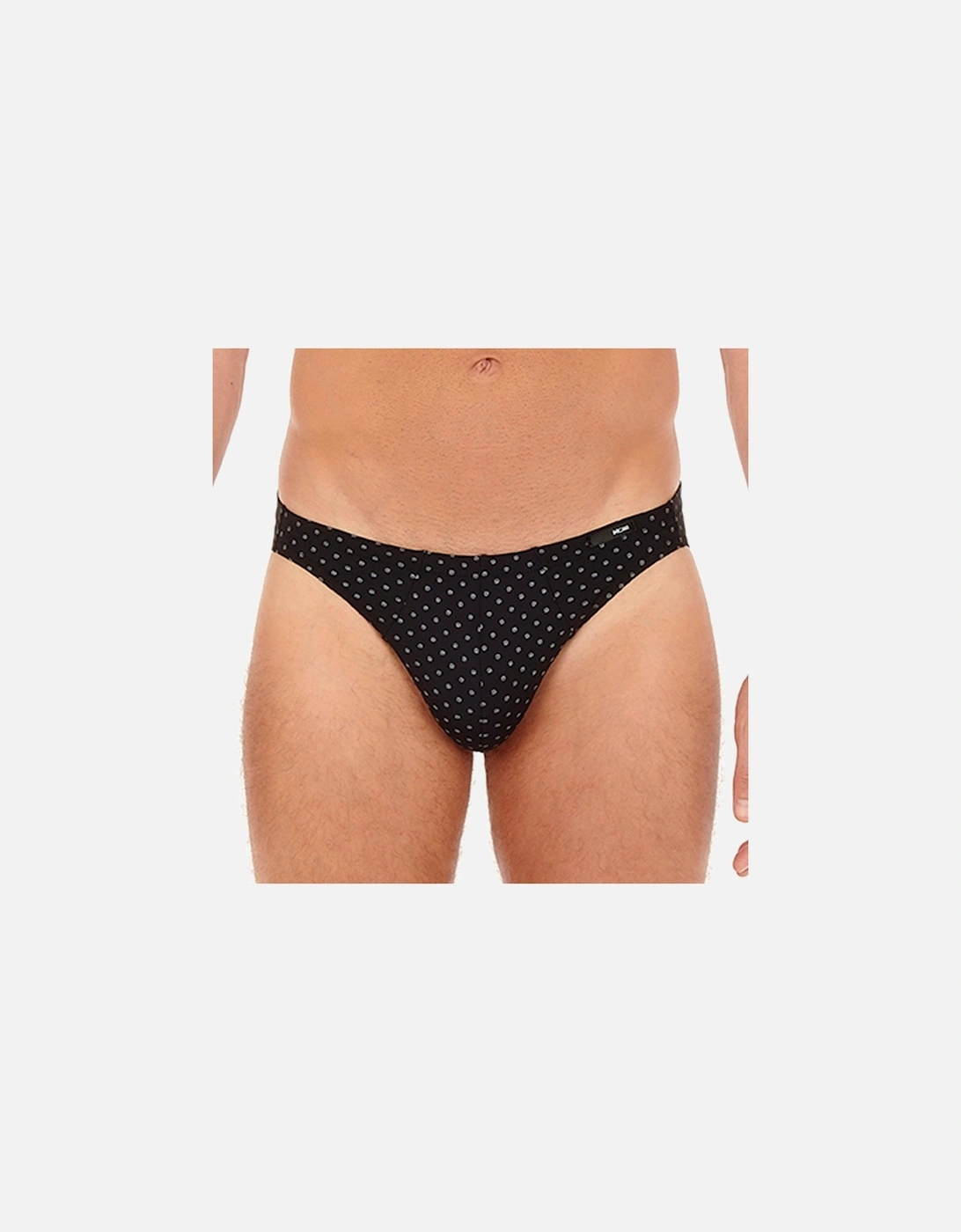 Max Microfiber Comfort Micro Brief, Black Print