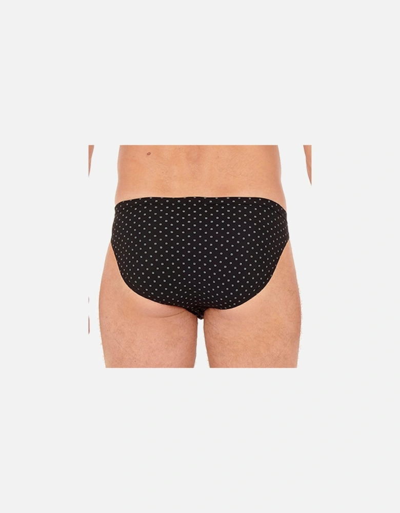 Max Microfiber Comfort Micro Brief, Black Print