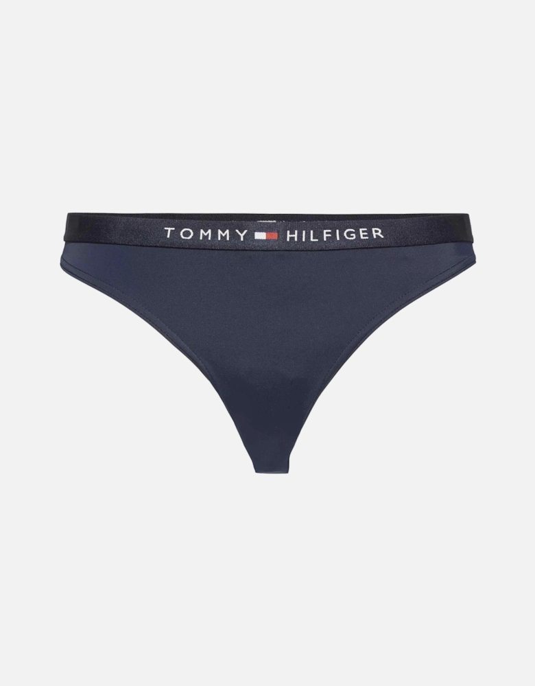 Logo Waistband Bikini, Navy Blazer