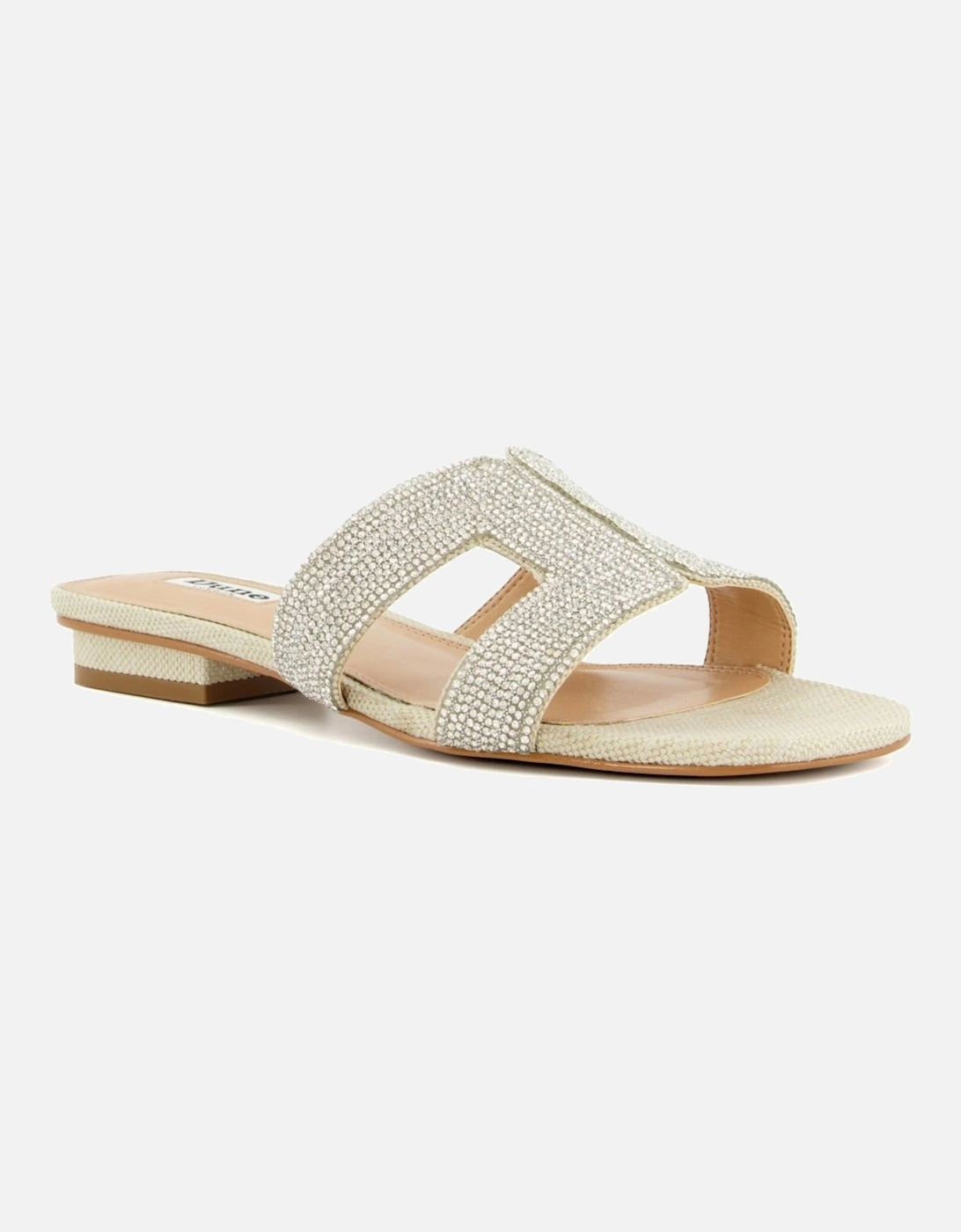 Dune London Women's Tan Loupe Slip On Sandals - : Size 7