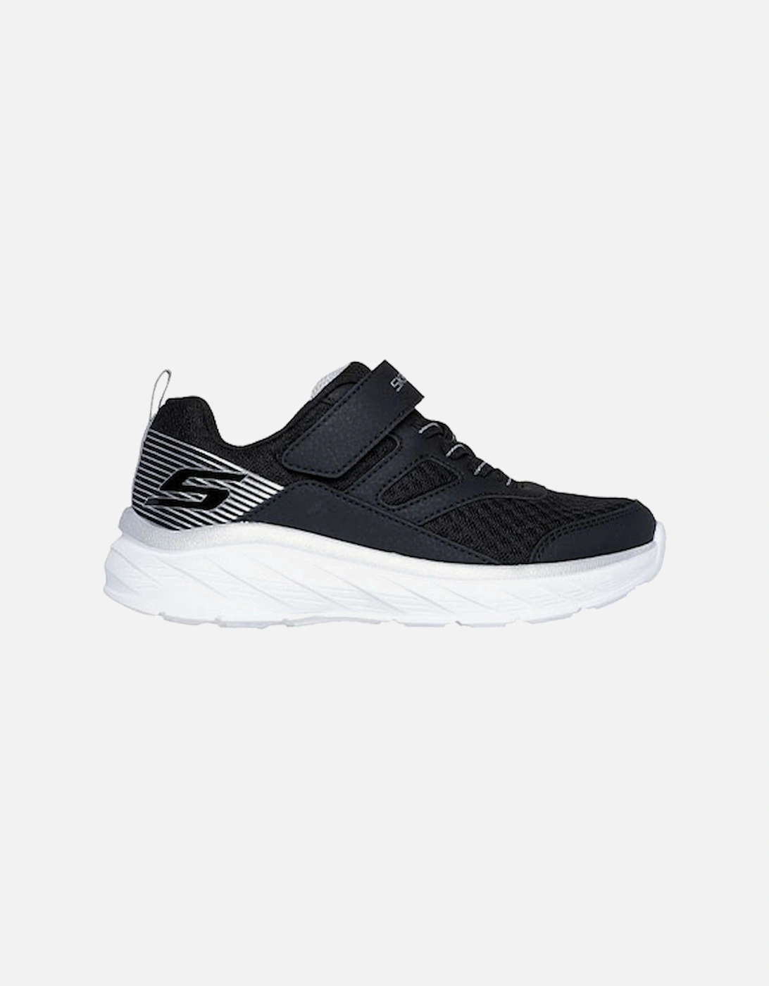 Boys' Boundless Lightweight Gore & Strap Sneaker Black/Silver