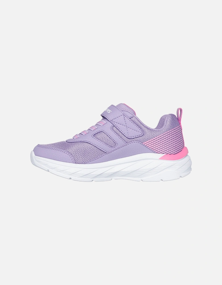 Girls' Boundless Gore & Strap Sneaker with Overlays Lavender/Pink