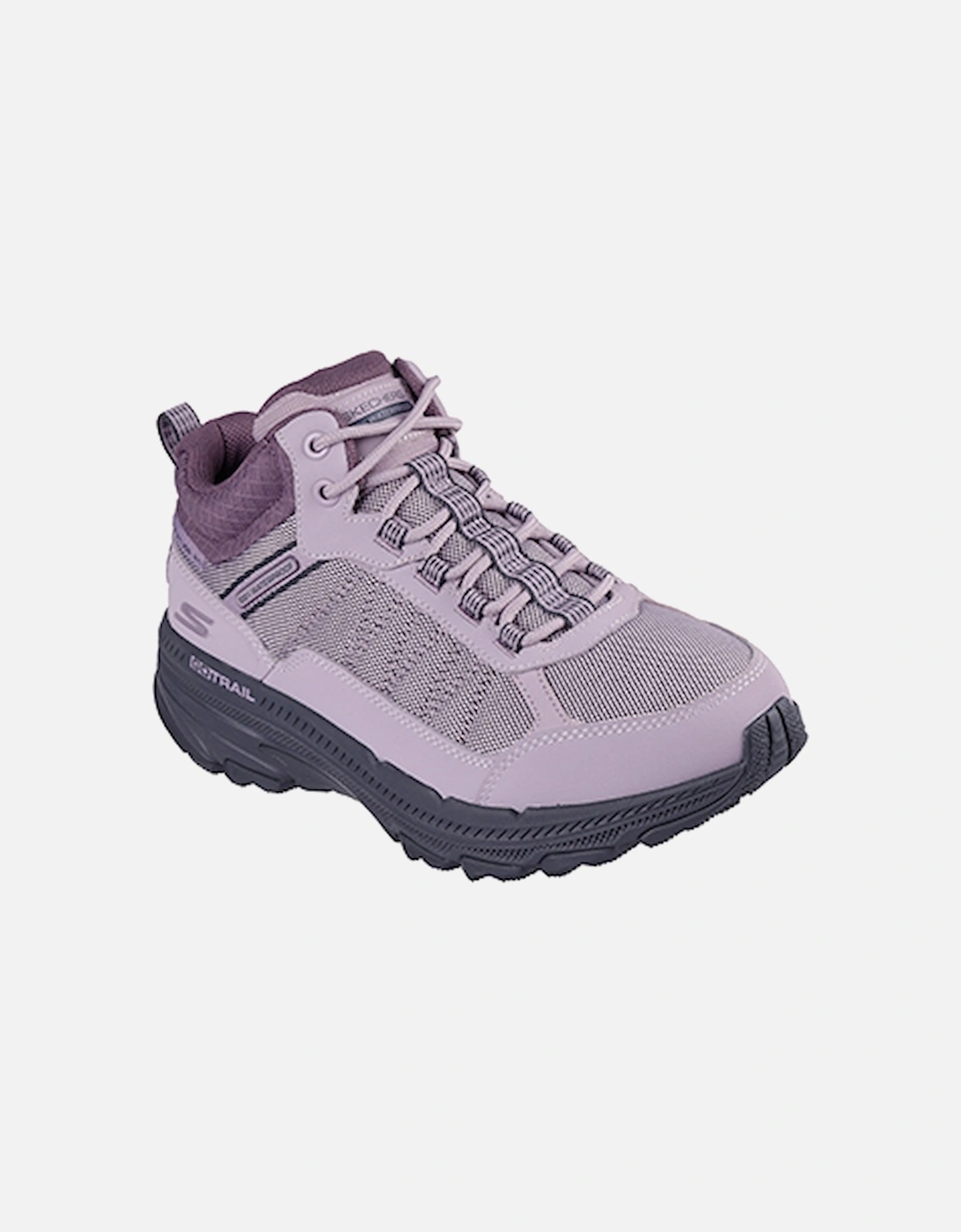 Womens Skechers Womens Go Run Trail 2.0 Waterproof Athletic Mesh Lace Up Sneaker Mauve - Purple - Size: 5