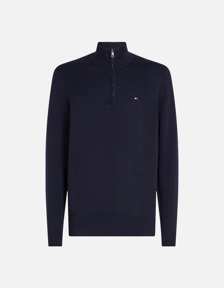 Essential Cotton Mens Half Zip Mock Sweatshirt