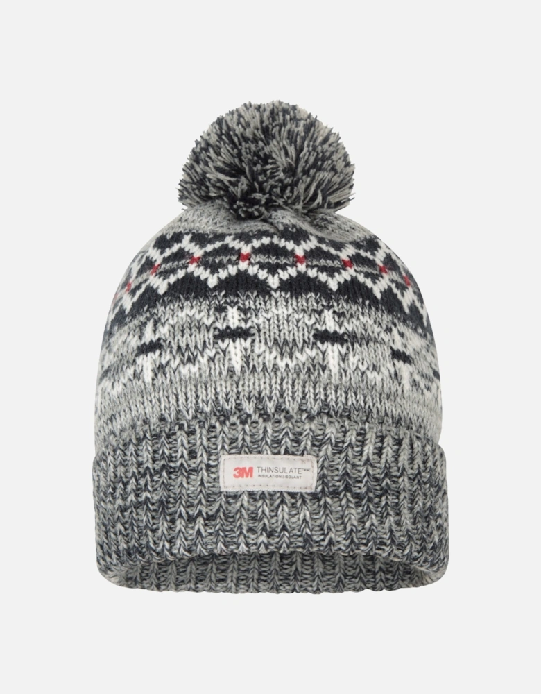 Mens Fair Isle Thinsulate Beanie