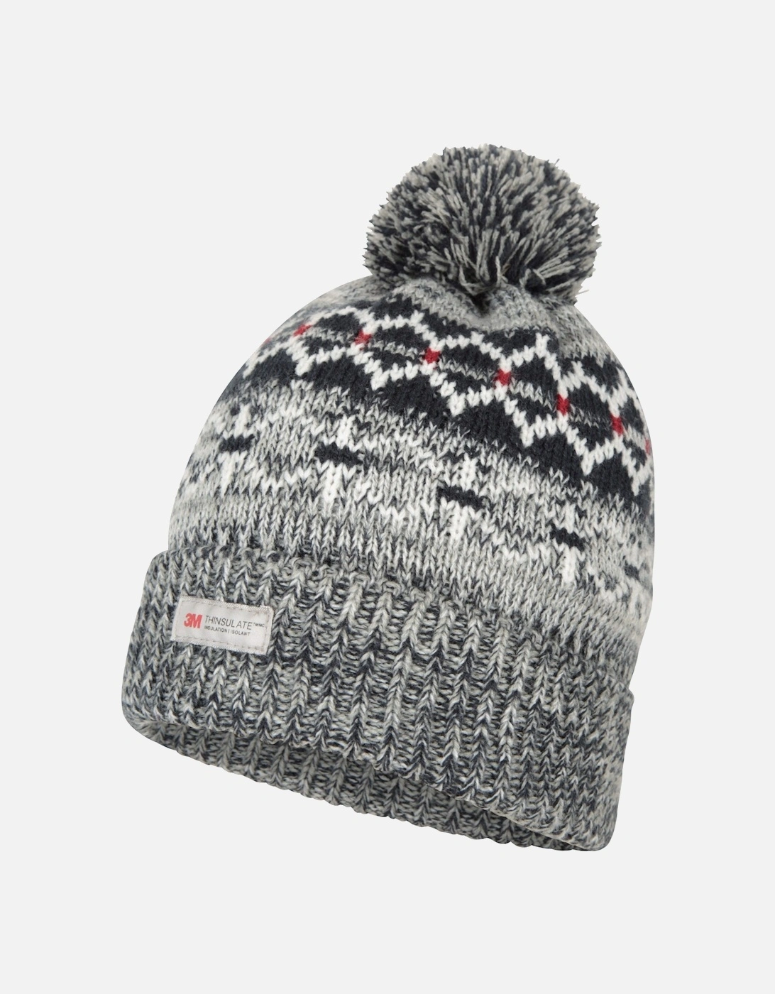 Mens Fair Isle Thinsulate Beanie