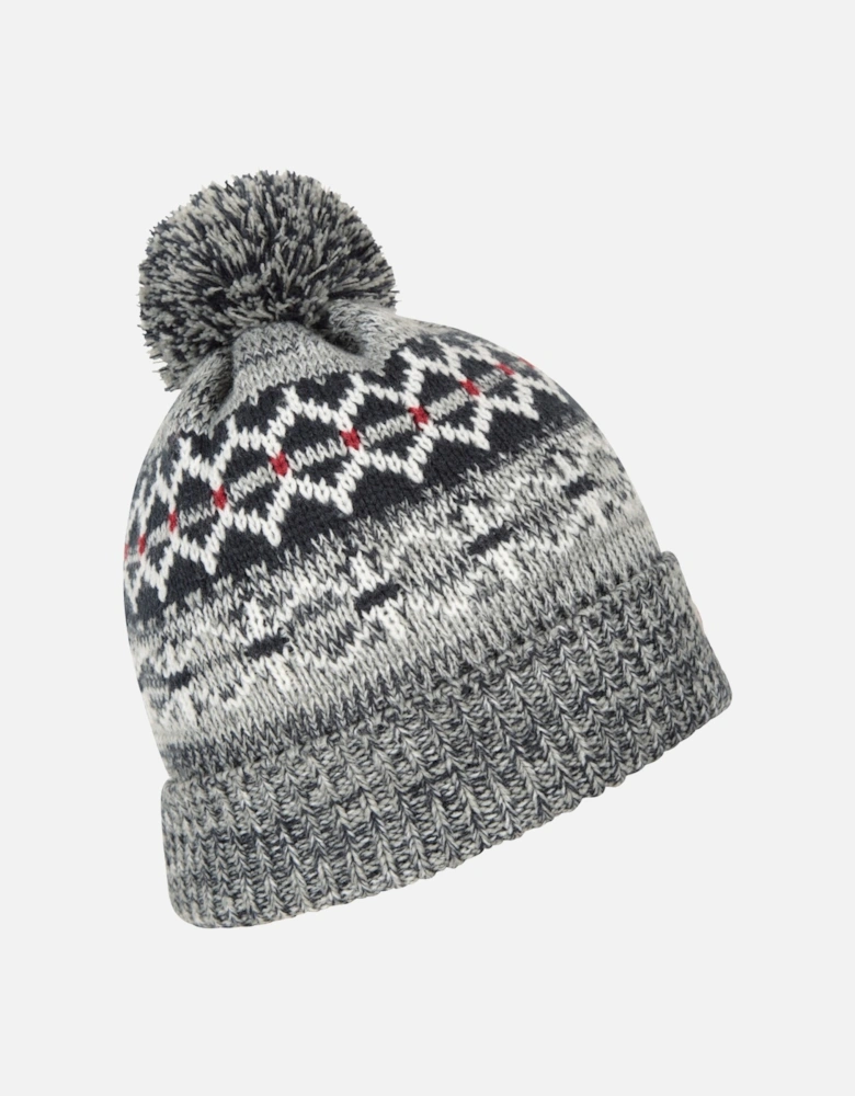 Mens Fair Isle Thinsulate Beanie