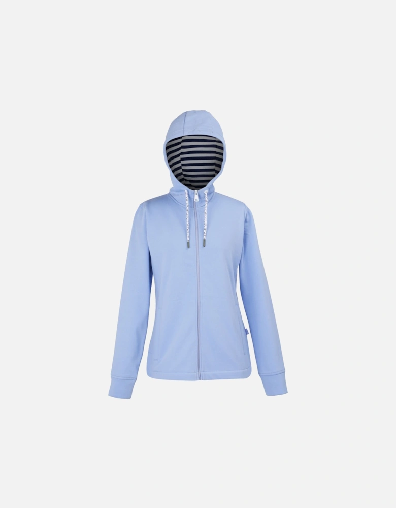 Womens/Ladies Bayletta Striped Lining Full Zip Hoodie