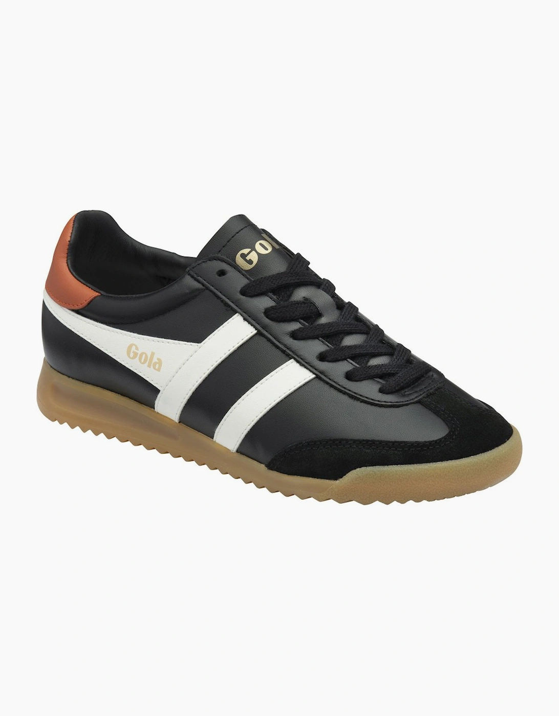 Gola Women's Black Torpedo Leather Trainers - : Size 4
