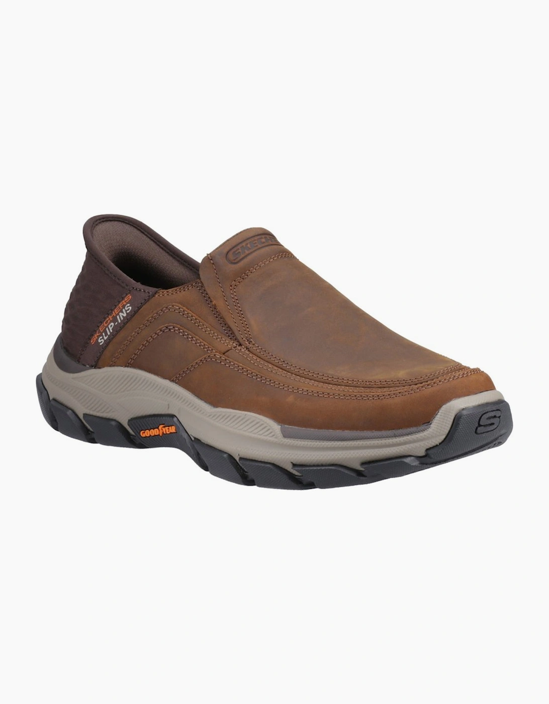 Skechers Men's Respected Elgin Wide Mens Trainers - Brown - Size: 11