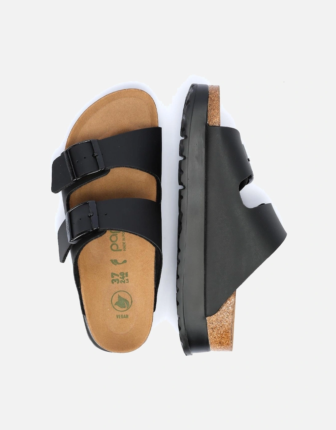 Flex Platform Women's Black Narrow Sandals