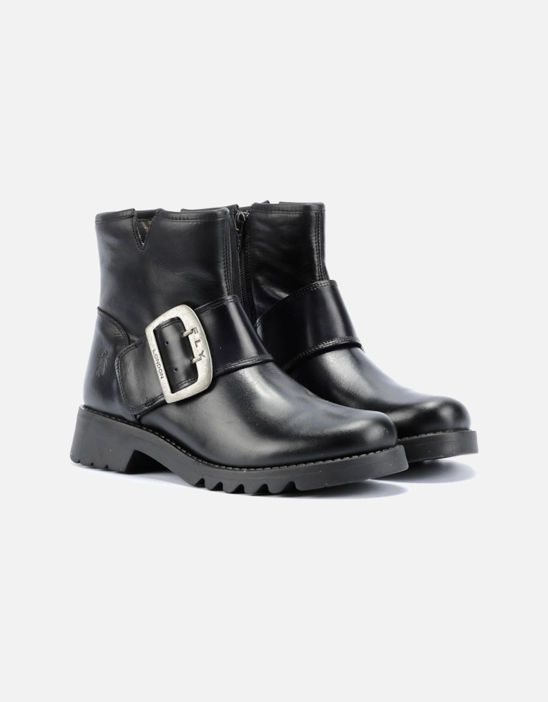 Rily Leather Women's Black Boots