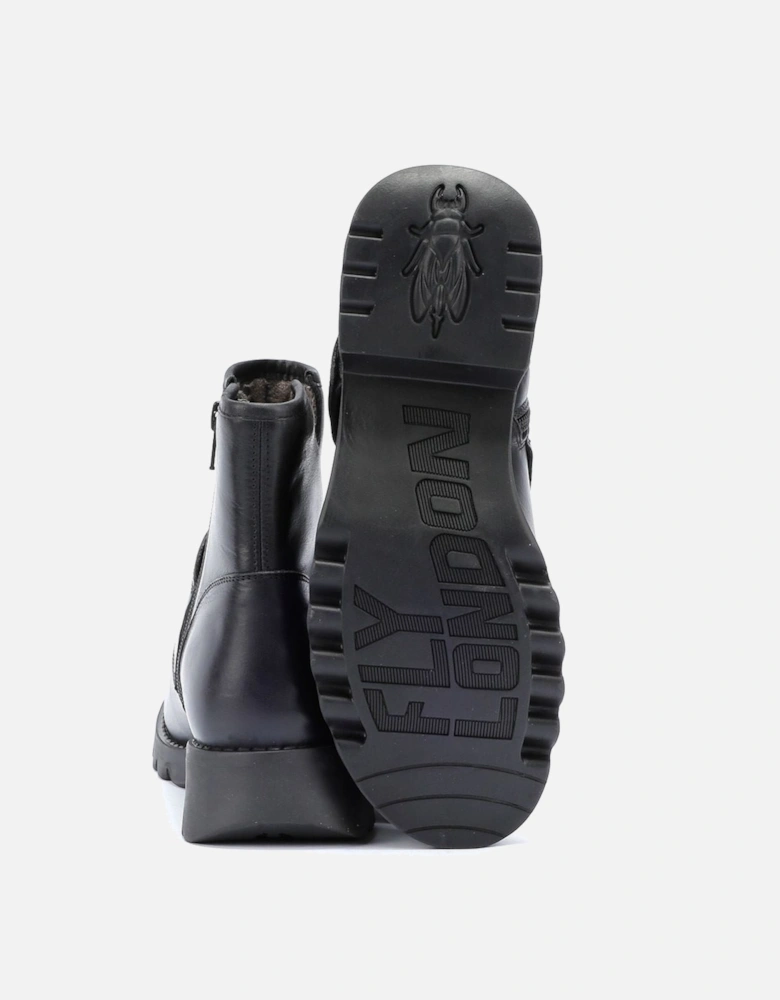 Rily Leather Women's Black Boots