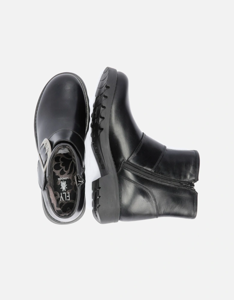 Rily Leather Women's Black Boots
