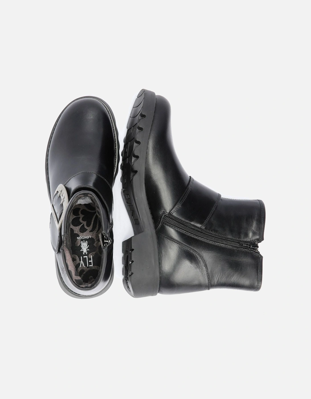 Rily Leather Women's Black Boots