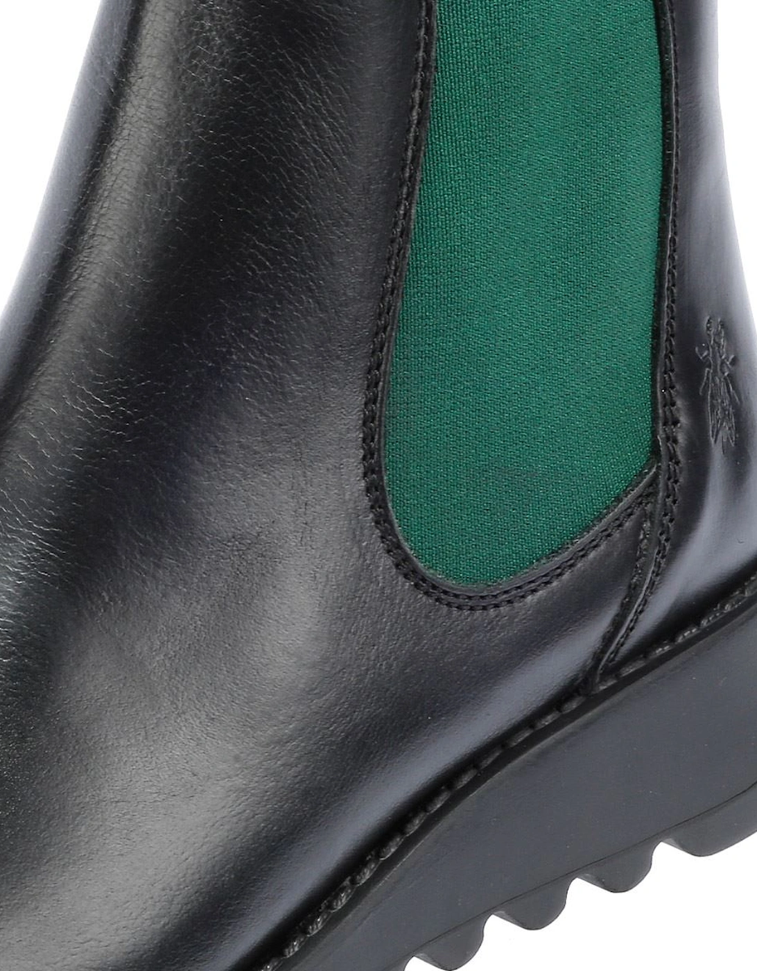 Salv Leather Women's Black/Teal Boots