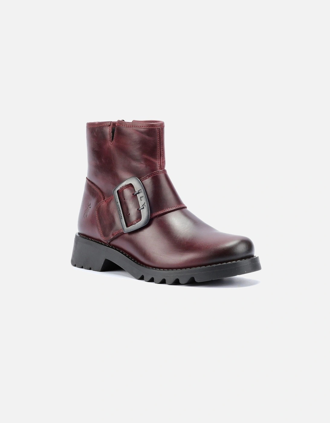 Rily Leather Women's Wine Boots