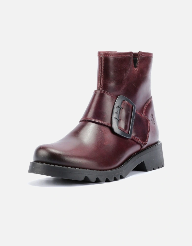 Rily Leather Women's Wine Boots