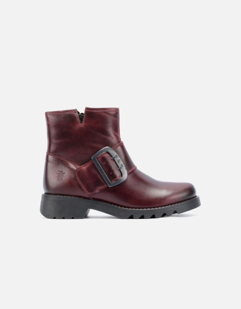 Rily Leather Women's Wine Boots
