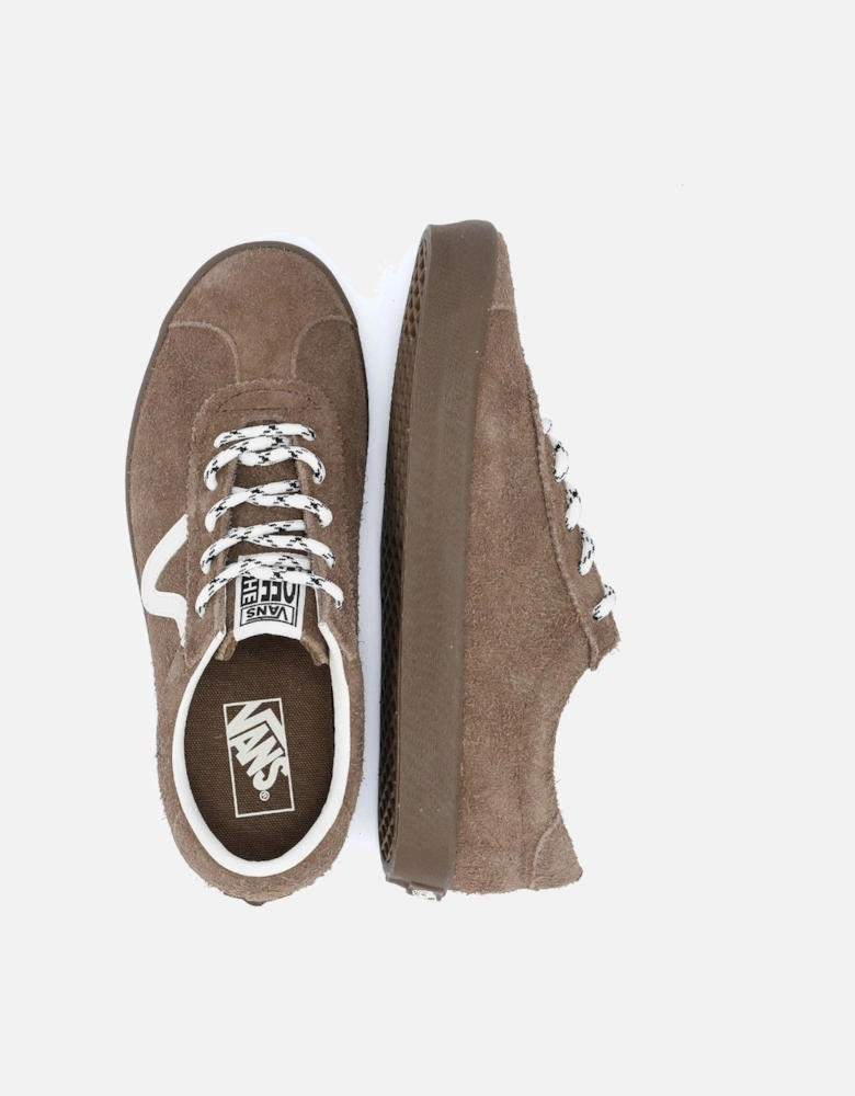 Sport Low Hairy Suede Teak Trainers