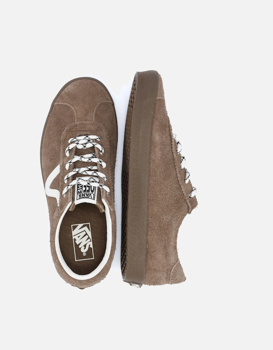 Sport Low Hairy Suede Teak Trainers