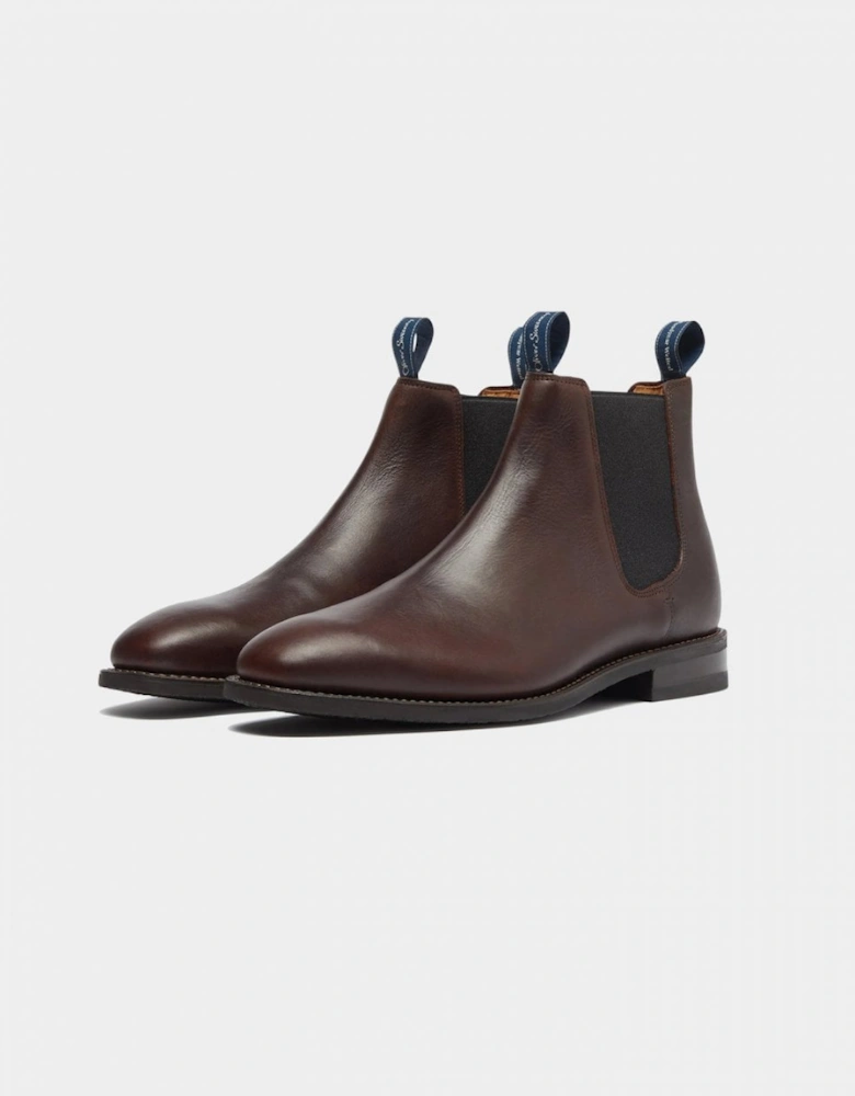 Lochside Calf Leather Mens Chelsea Boots