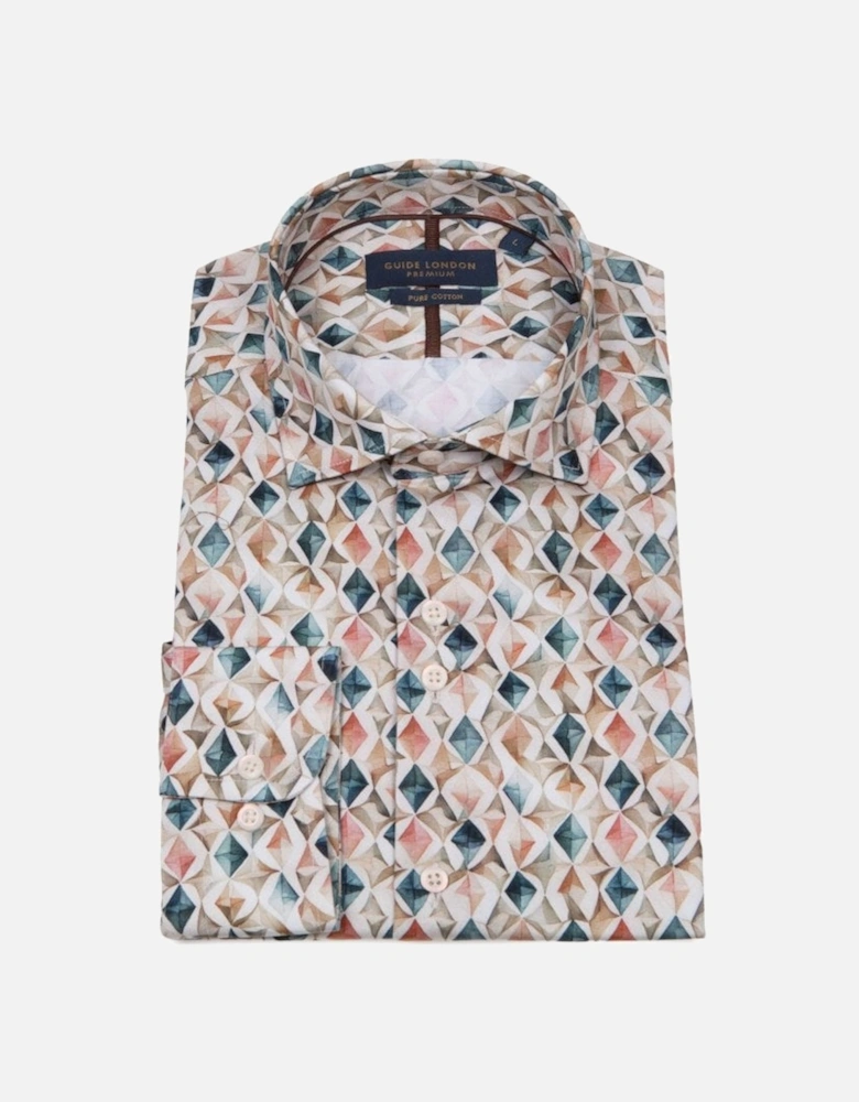 Guide Premium Gio Multi Woven Long Sleeve Shirt Multi Colour