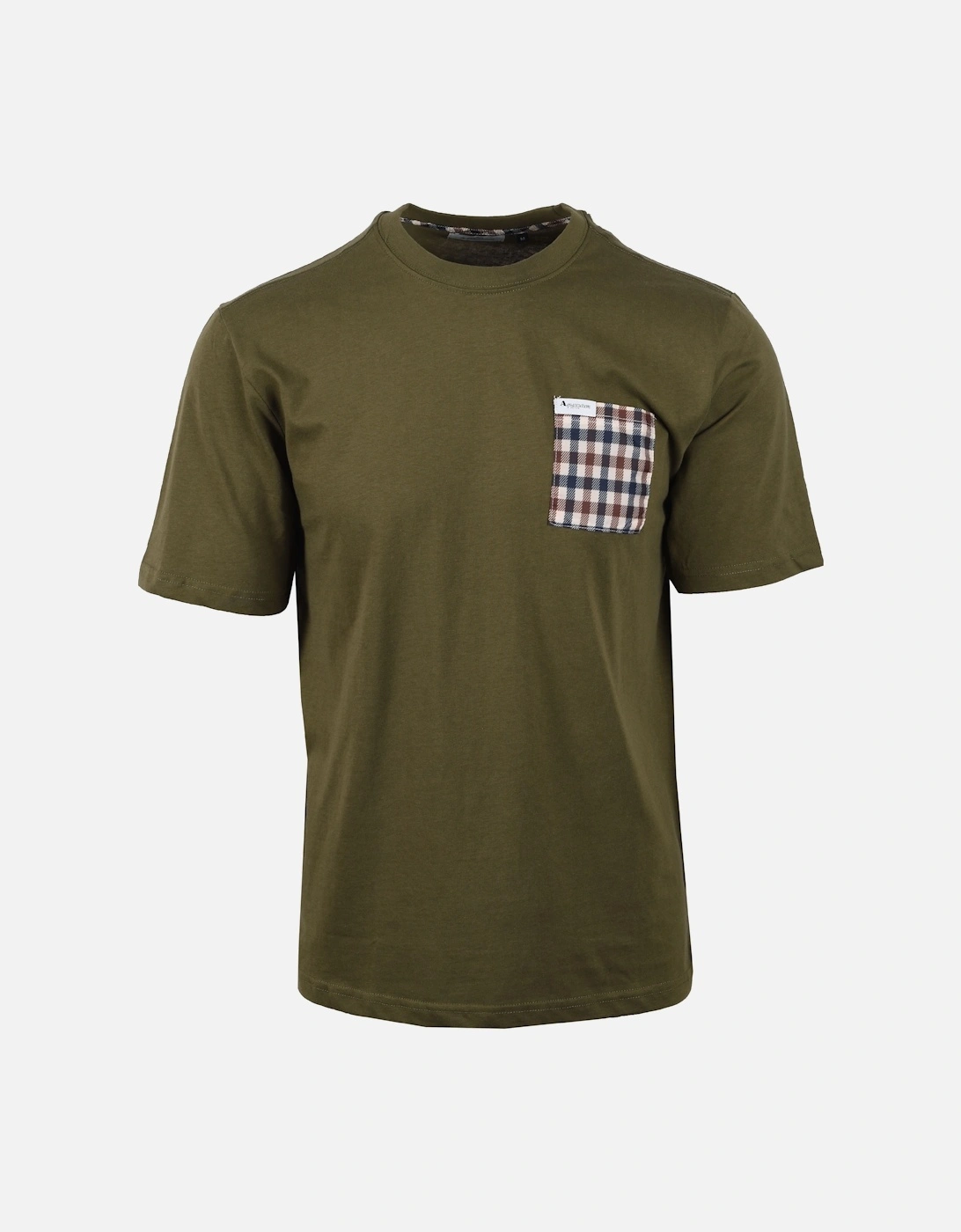 Active Club Check Pocket T-shirt Army Green, 5 of 4