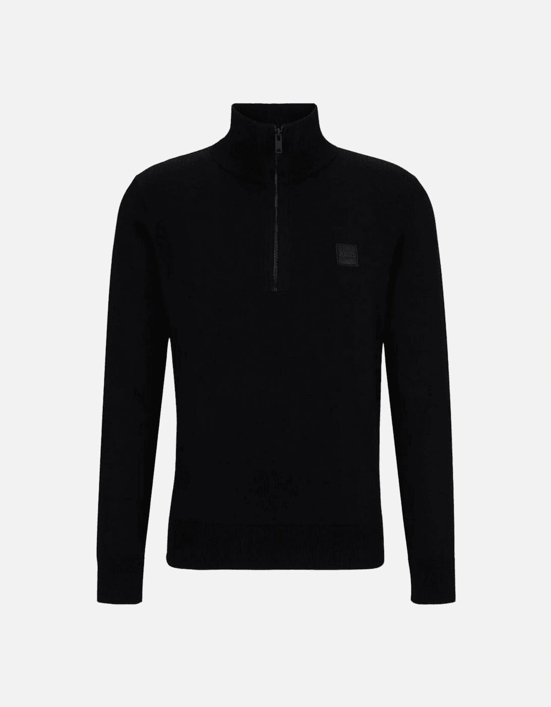 Kanobix Half Zip Funnel Neck Black Sweatshirt, 4 of 3