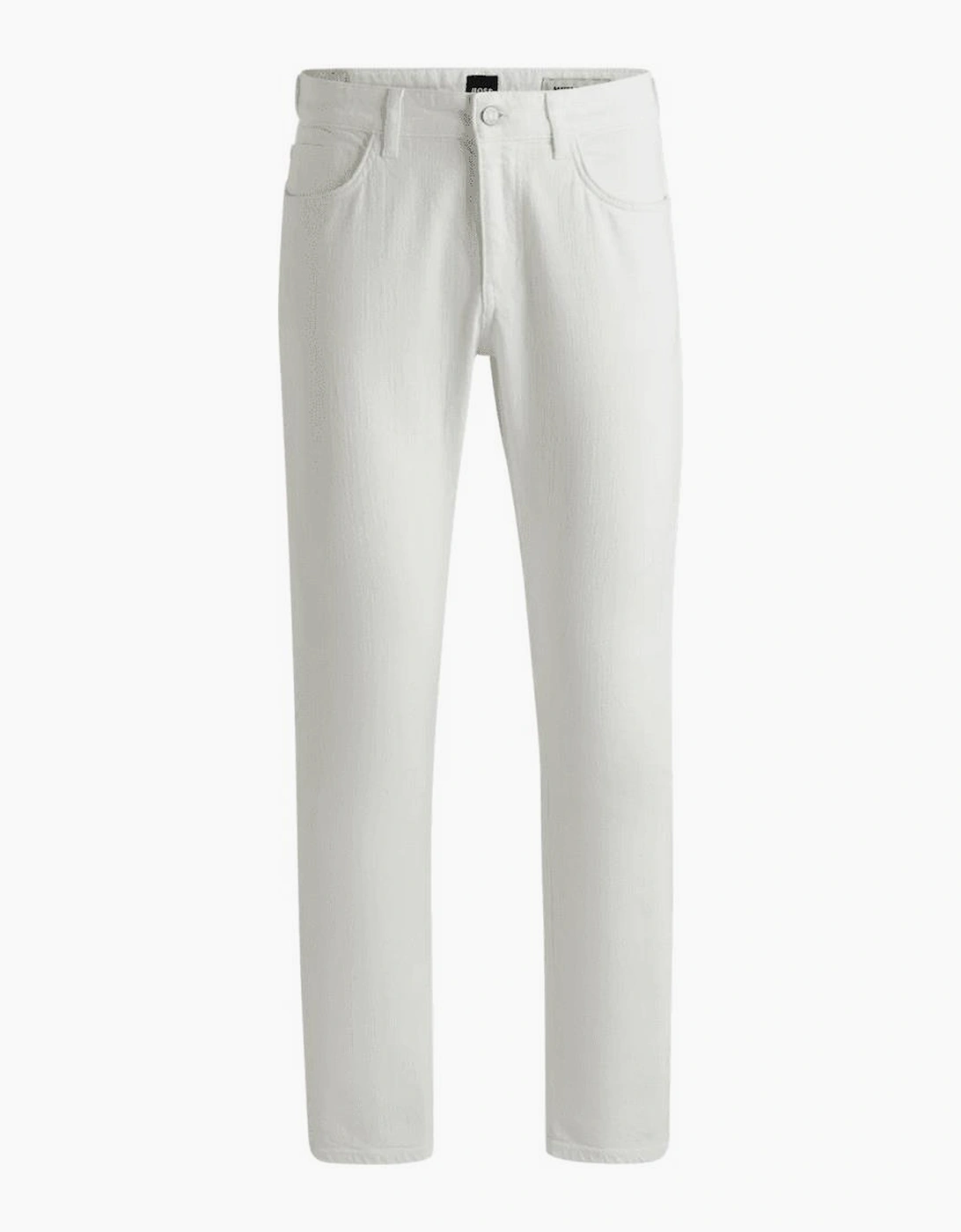 Hugo Boss Men's White Delaware Slim Fit Jeans