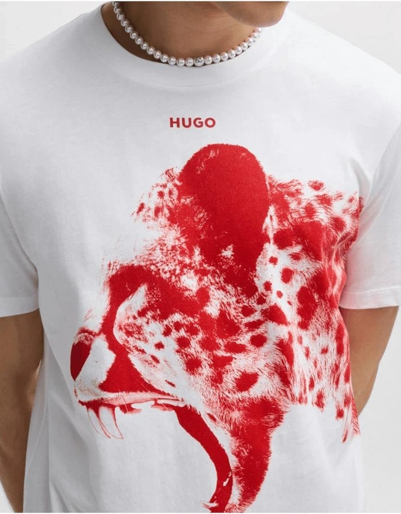 Dikobra Regular Fit White T-Shirt