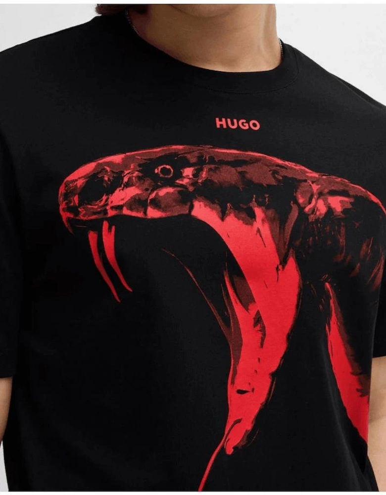 Dikobra Regular Fit Black T-Shirt