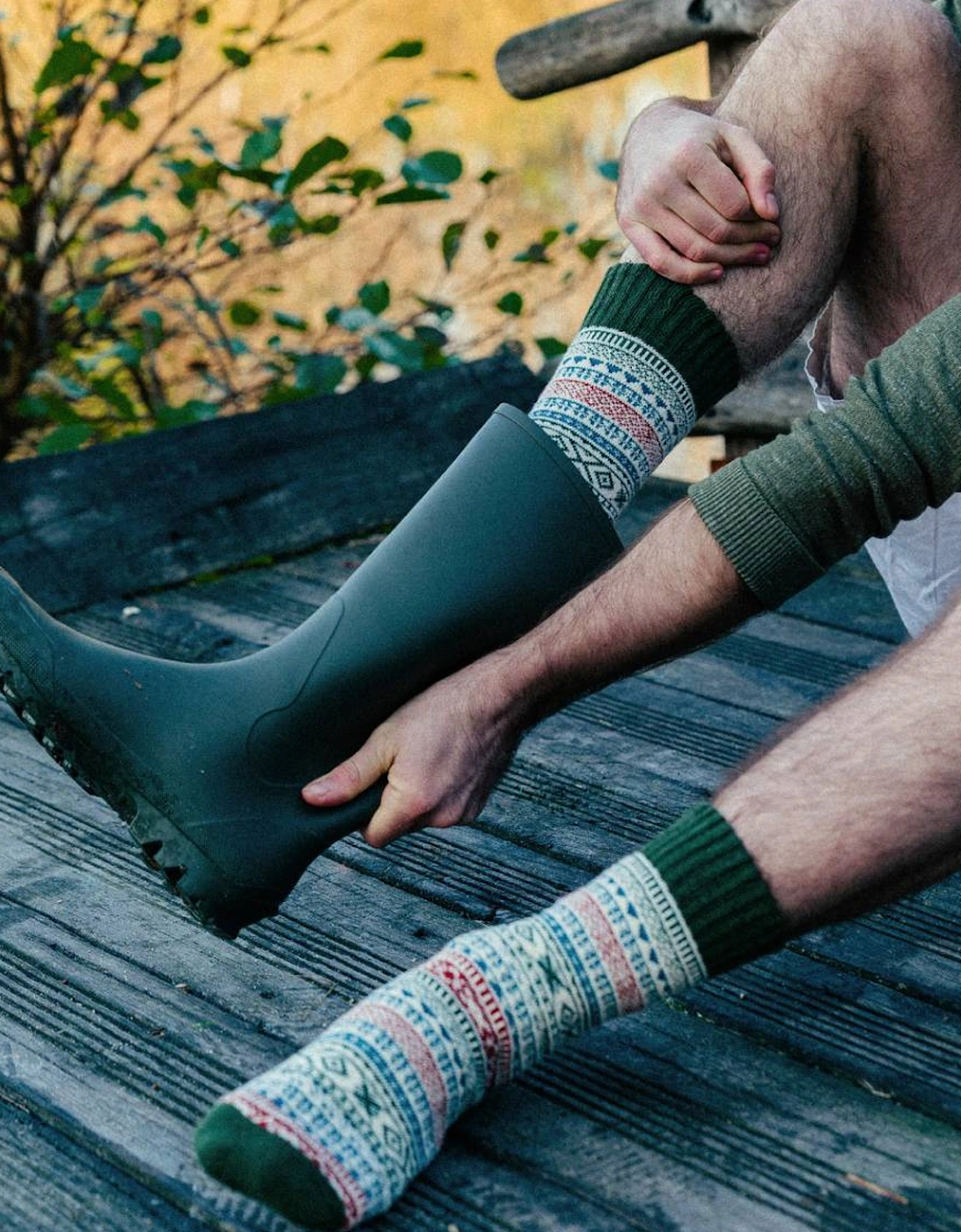 Nordic Arne Merino Wool Sock Green