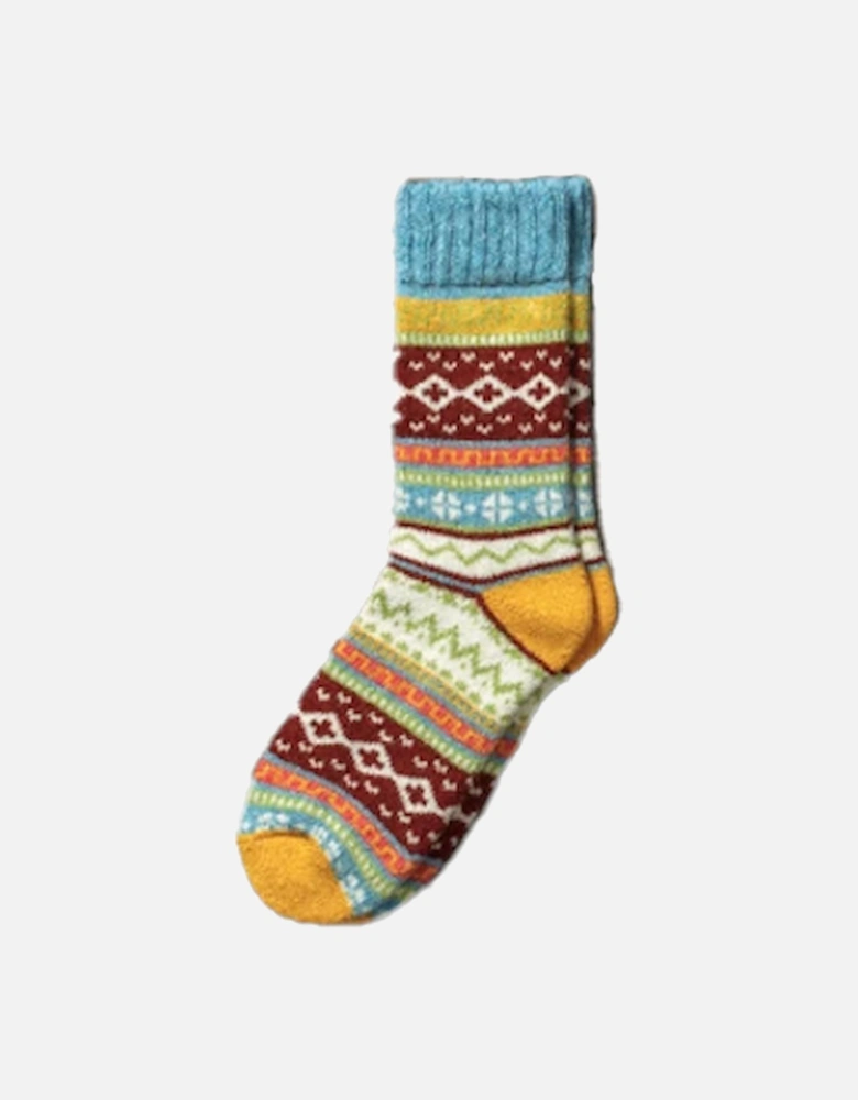 Nordic Ida Merino Wool Sock Cyan