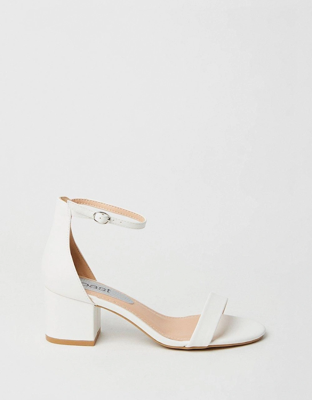 Thelma Ankle Strap Medium Block Heeled Sandals