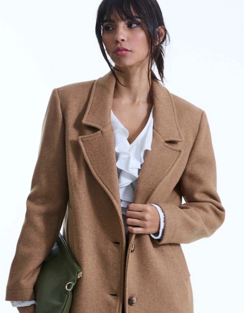 Tailored Camel Coat