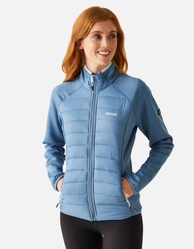 Womens Clumber V Hybrid Full Zip Hooded Coat