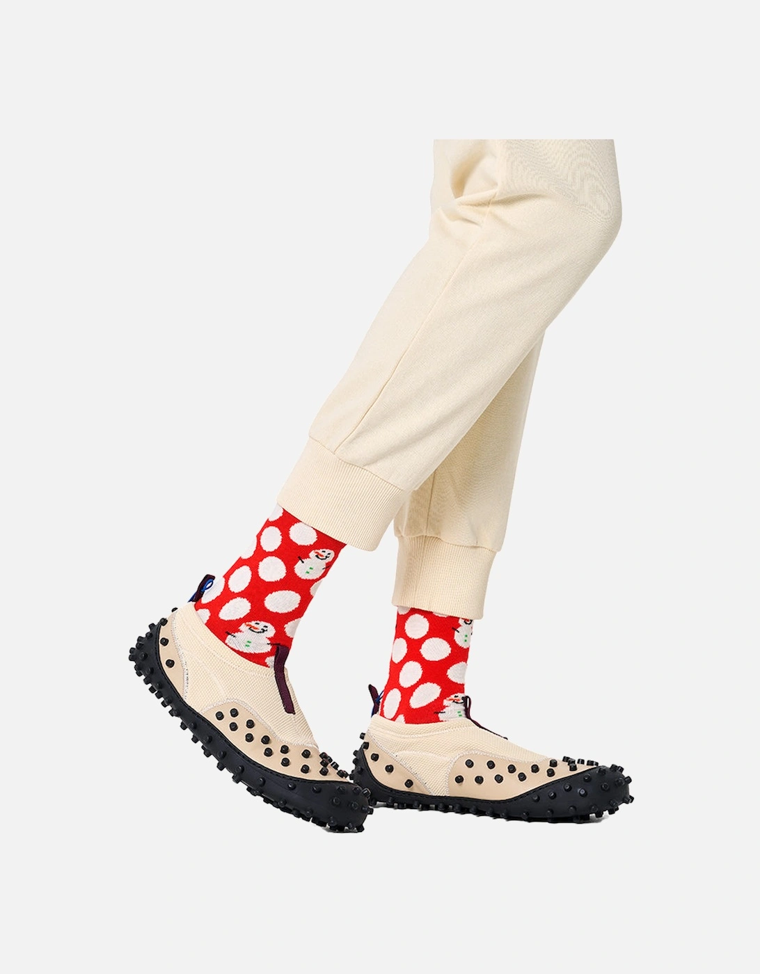Big Dot Snowman Socks, Red