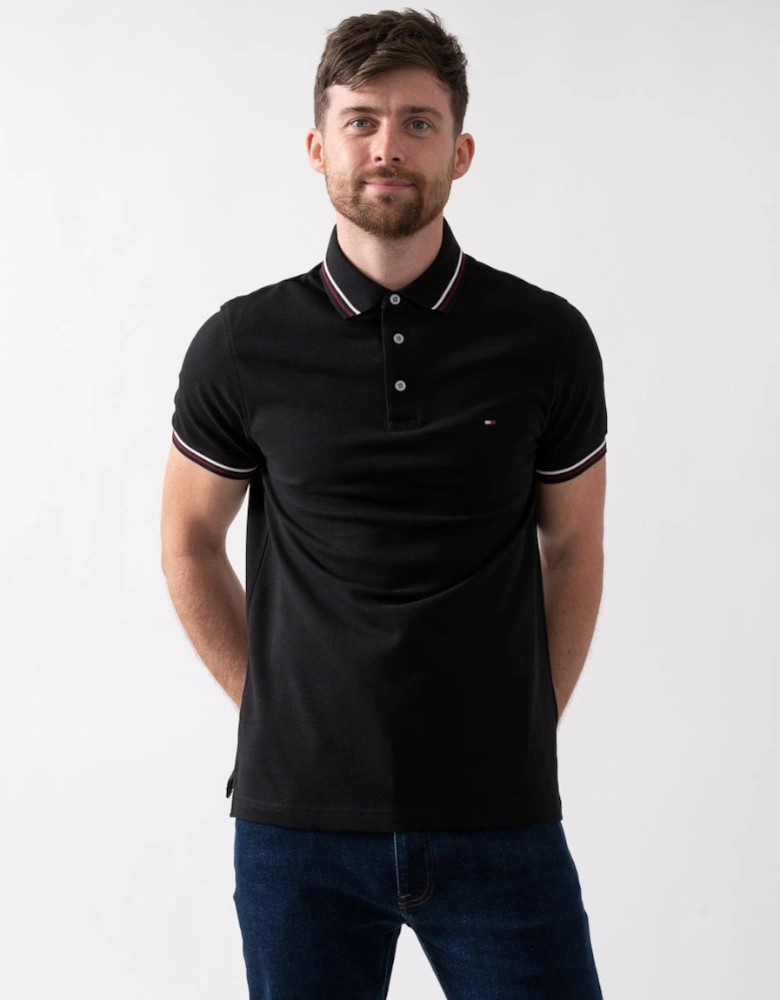 Tipped Mens Slim Fit Polo