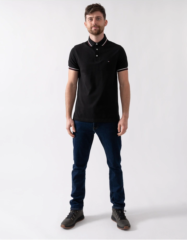 Tipped Mens Slim Fit Polo