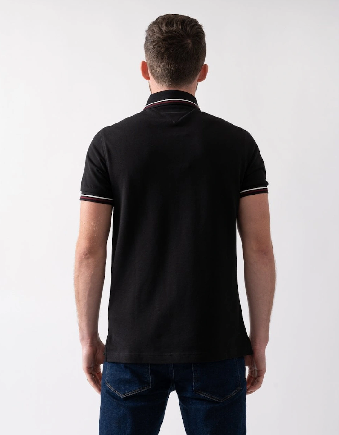 Tipped Mens Slim Fit Polo