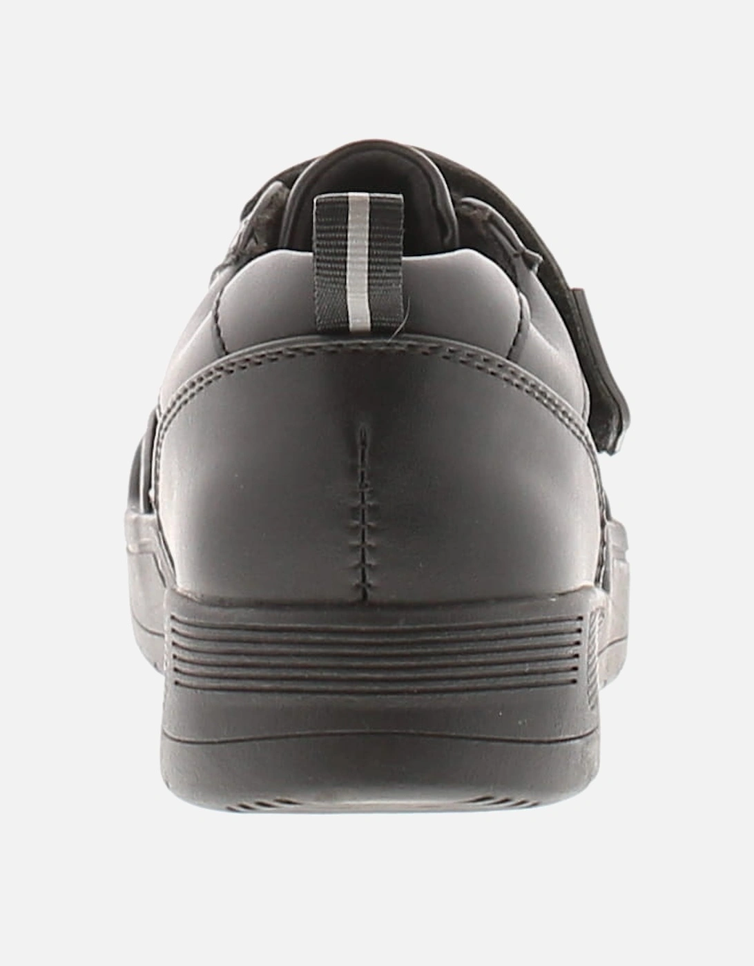 Boys School Shoes Trainers Max Touch Fastening black UK Size