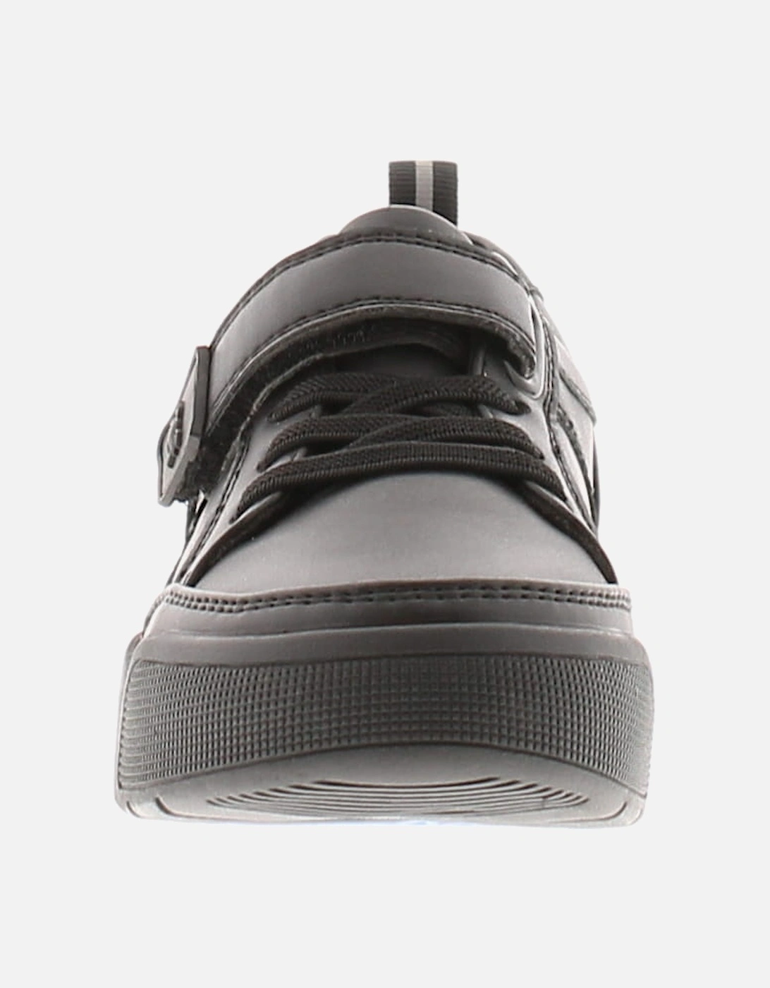 Boys School Shoes Trainers Max Touch Fastening black UK Size