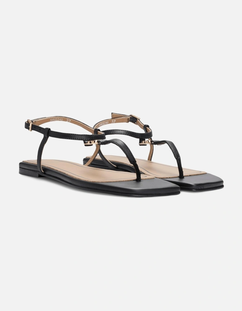 Rose Thong Leather Sandals