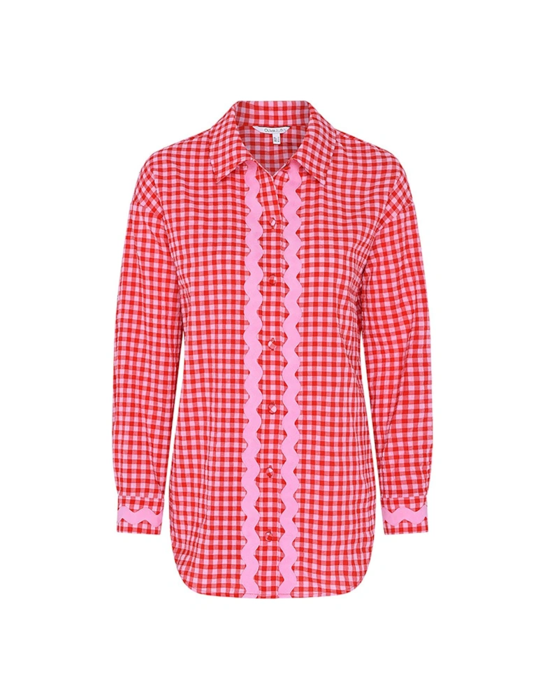 Arin Poplin Gingham Shirt