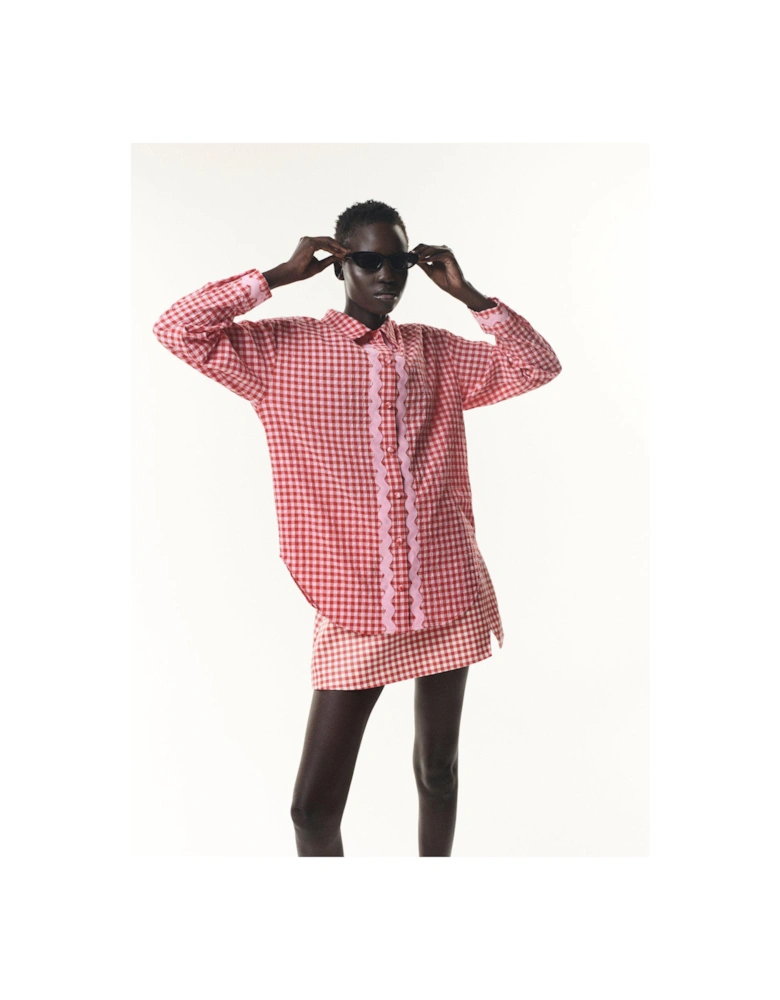 Arin Poplin Gingham Shirt