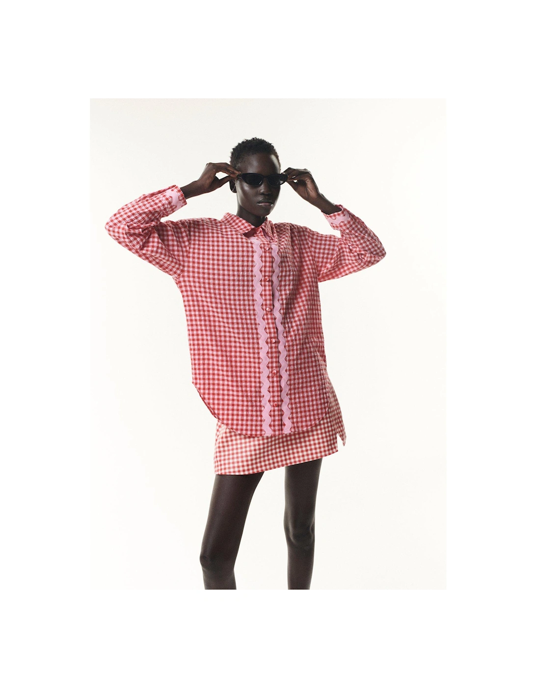 Arin Poplin Gingham Shirt