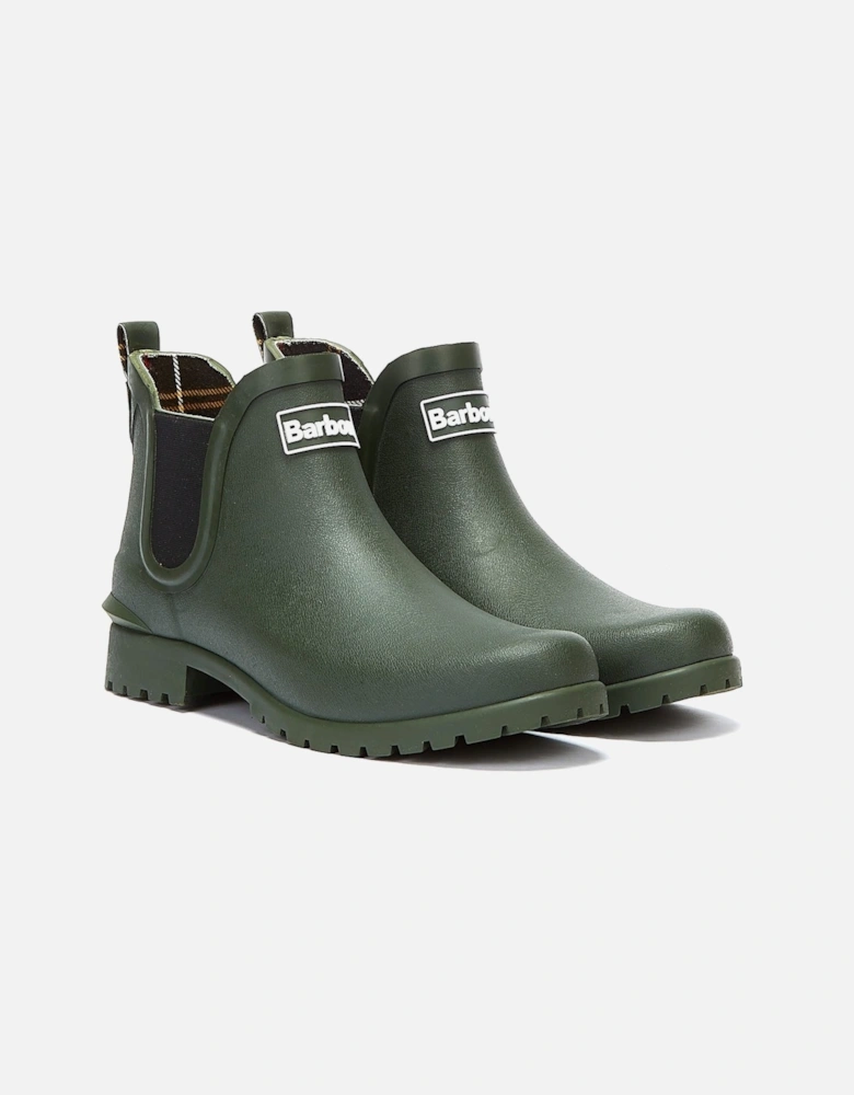 Wilton Womens Olive Green Wellies