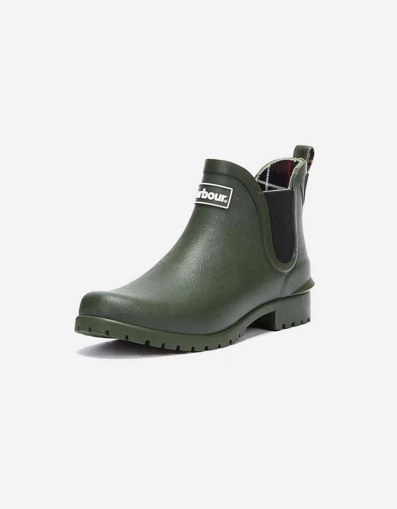 Wilton Womens Olive Green Wellies